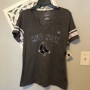 Red Sox Tee, split neck
